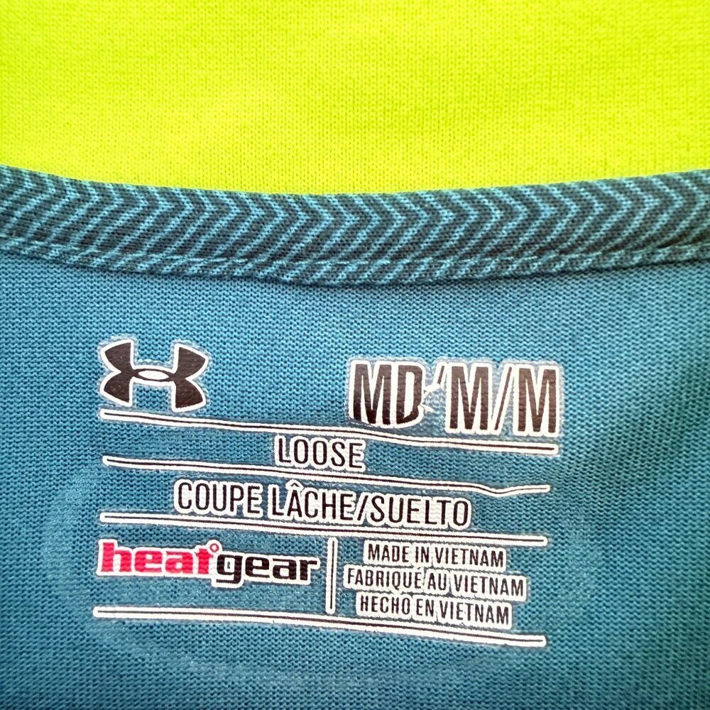 🟢 Under Armour HeatGear Quarter Zip Pullover – Men’s Medium 🟢 - Picture 4 of 5